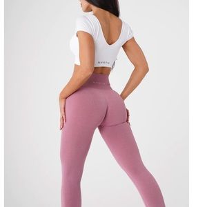 NVGTN pastel pink NV seamless leggings
